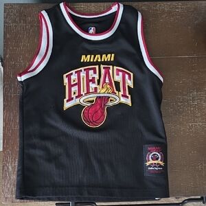 Vintage Miami Heat Childrens Basketball Jersey, Size 4/Small, Good Condition